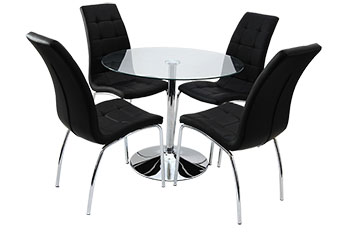 Home Dining Sets Table And 4 Chairs Verona Round