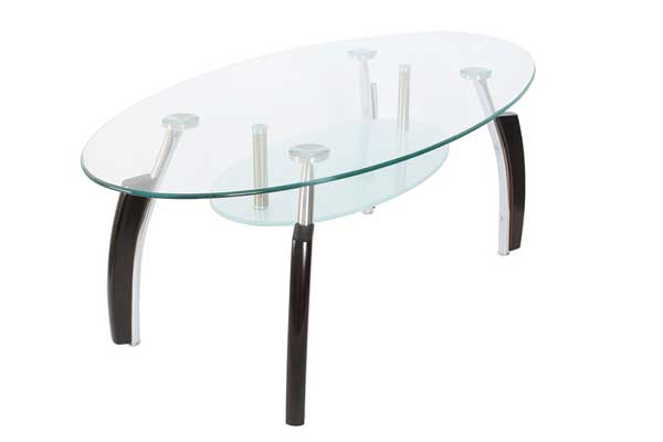 elena coffee table - clear