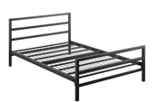double city bed frame black