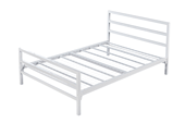 double city bed frame white