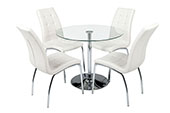verona round table+4 chairs 