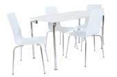 Dove table + 4 chairs