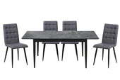roma extendable T + 4 chairs