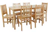 malaya table + 6 chairs