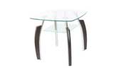 elena lamp table - clear