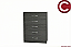 Graphite Grey 5 Drawer Chest 