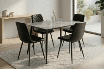 Kingsley T+4 black chairs