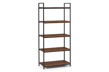 tribeca tall bookcase walnut
