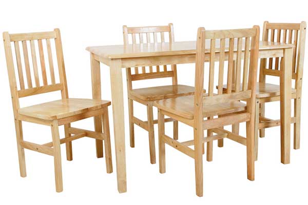 malaya table + 4 chairs