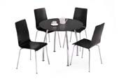 raven table + 4 chairs 
